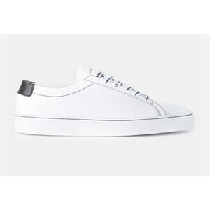 The Kooples Women's Sneakers White Smooth Leather Size 9 US 40 FR NIB Low Tops